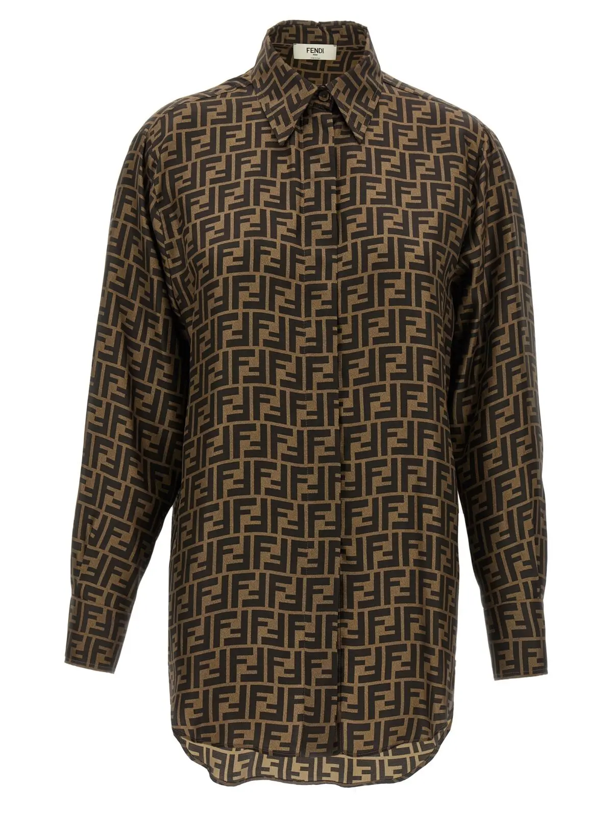 Сорочка Fendi FF monogram Коричнева 1 FF monogram shirt FENDI Brown
