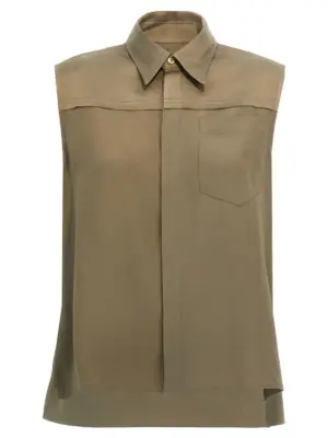 Viscose shirt AMI PARIS Gray