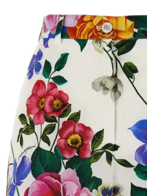 'Bouquet' bermuda shorts Woman DOLCE & GABBANA Multicolor