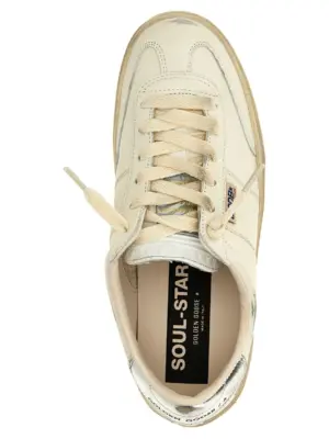 'Soul Star' sneakers 84% ovine leather 16% cow leather GOLDEN GOOSE Silver