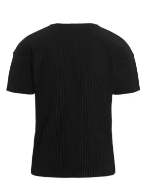 'Basics' T-shirt HP56JK52015 HOMME PLISSE' ISSEY MIYAKE Black