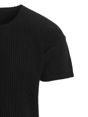 'Basics' T-shirt Man HOMME PLISSE' ISSEY MIYAKE Black