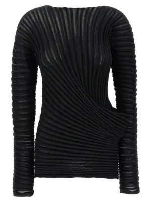 'Stream' top ISSEY MIYAKE Black