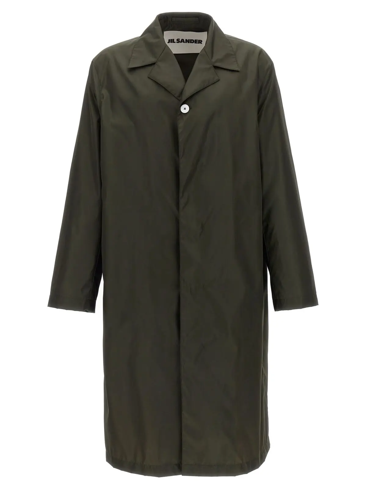 Тренч Jil Sander Single-breasted Зелений 1 Single-breasted trench coat JIL SANDER Green