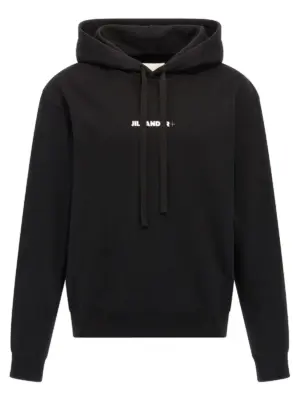 Logo hoodie JIL SANDER Black