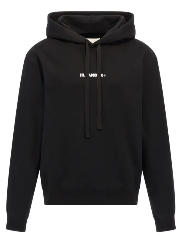 Logo hoodie JIL SANDER Black