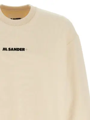 Logo sweatshirt Man JIL SANDER Beige