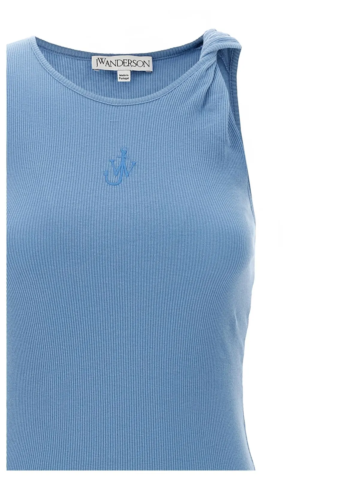 Сукня J. W. Anderson Logo ribbed Блакитна 3 Logo ribbed dress Woman J.W.ANDERSON Light Blue