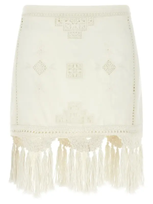 'Sandra' skirt ISABEL MARANT White