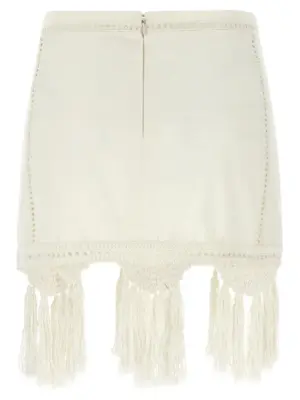 'Sandra' skirt JU0325FAC1J12I20WH ISABEL MARANT White