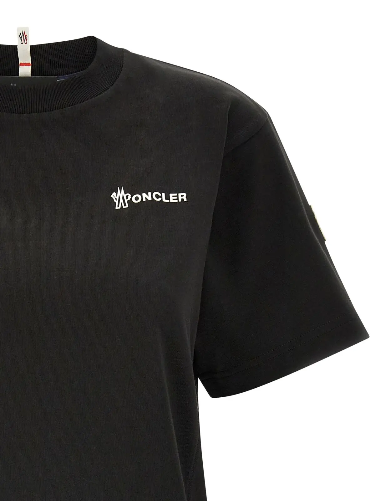 Футболка Moncler Grenoble З тисненим логотипом Чорна 3 Embossed logo t-shirt Woman MONCLER GRENOBLE Black