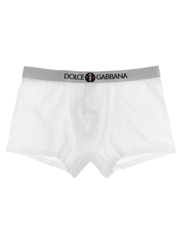 Coat of arms boxer shorts DOLCE & GABBANA White