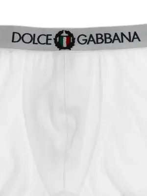 Coat of arms boxer shorts Man DOLCE & GABBANA White