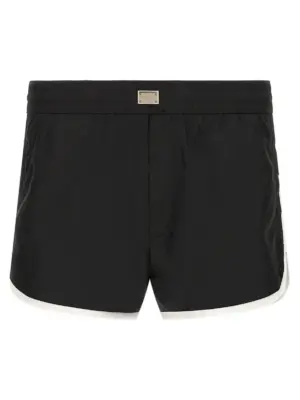 Logo swimsuit DOLCE & GABBANA White/Black