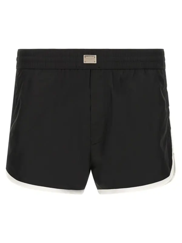 Logo swimsuit DOLCE & GABBANA White/Black