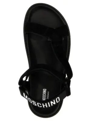 'Sporty' sandals 100% calfskin leather (Bos Taurus) MOSCHINO Black