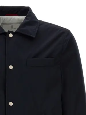 Water repellent jacket Man BRUNELLO CUCINELLI Blue