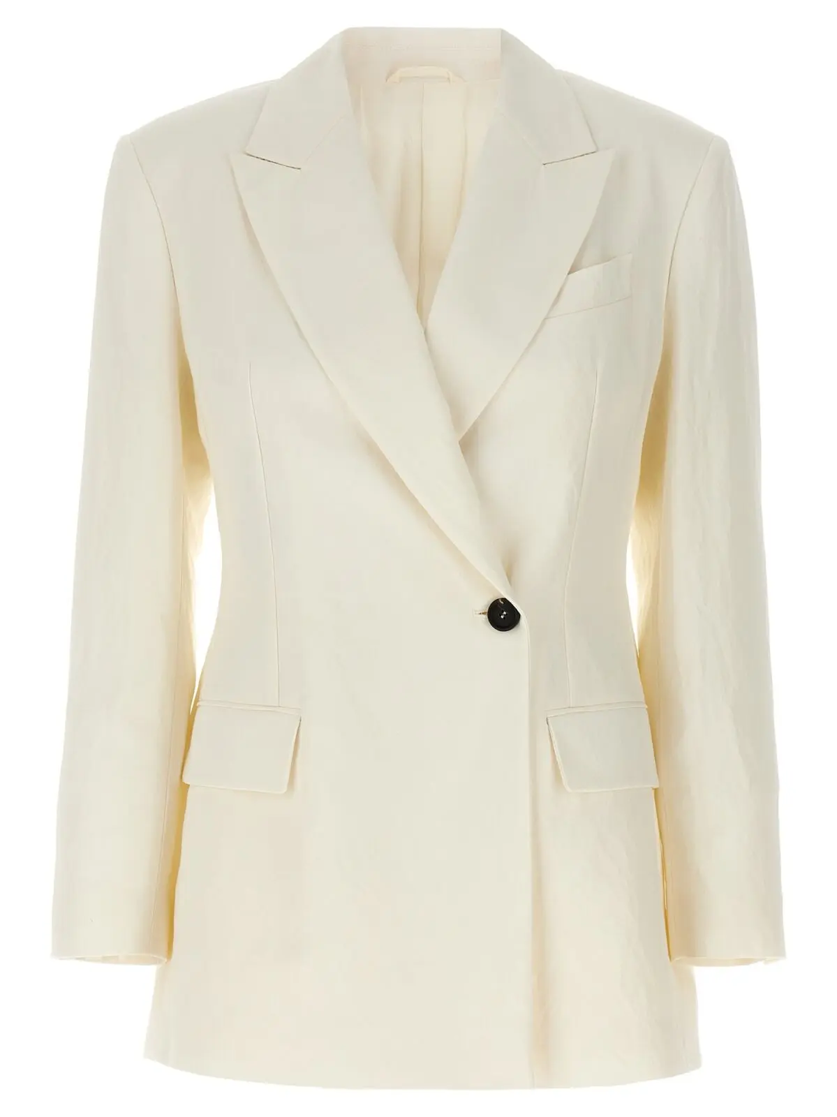 Піджак Brunello Cucinelli двобортний Білий 1 Double-breasted blazer BRUNELLO CUCINELLI White