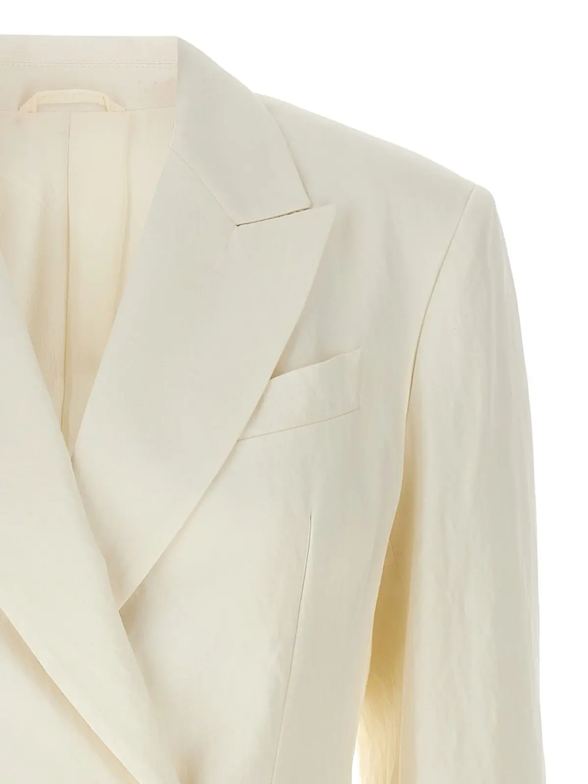 Піджак Brunello Cucinelli двобортний Білий 3 Double-breasted blazer Woman BRUNELLO CUCINELLI White