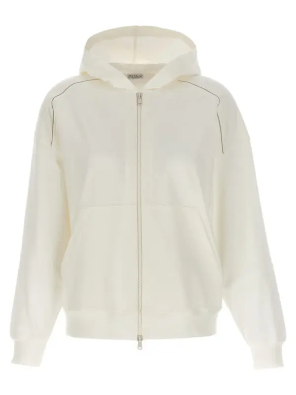 Monile hoodie BRUNELLO CUCINELLI White