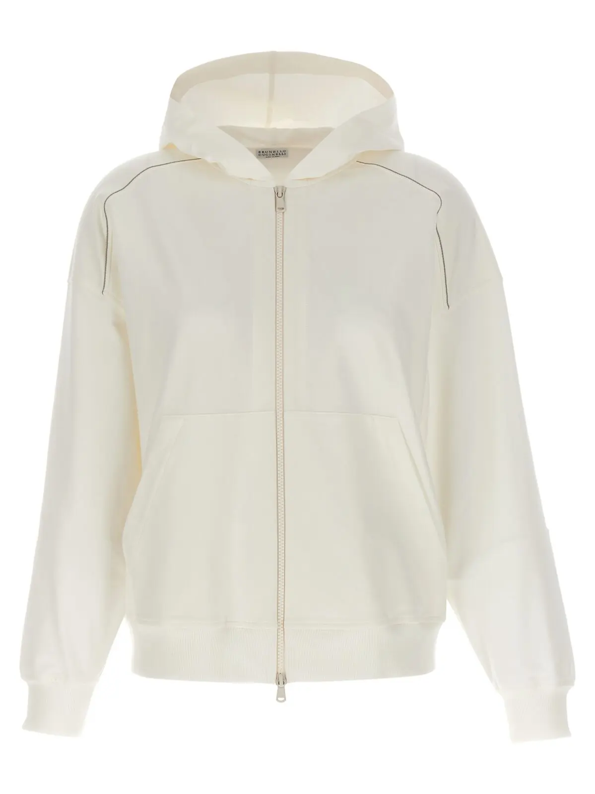 Худі Brunello Cucinelli Monile Біле 1 Monile hoodie BRUNELLO CUCINELLI White