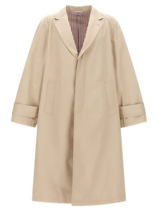 Trench coat THOM BROWNE Beige