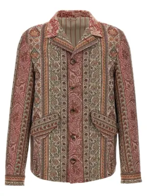 Balmacaan neck overshirt ETRO Multicolor