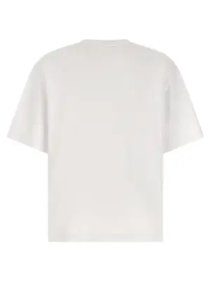 Logo embroidery t-shirt OM00122KJ0119P100 MAISON KITSUNE White
