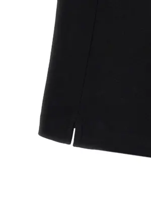 Logo embroidery t-shirt 100% cotton MAISON KITSUNE Black