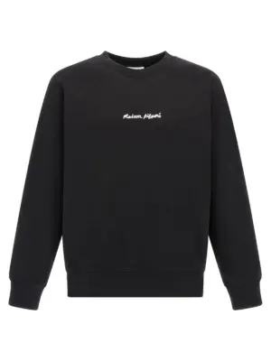 Logo embroidery sweatshirt MAISON KITSUNE Black