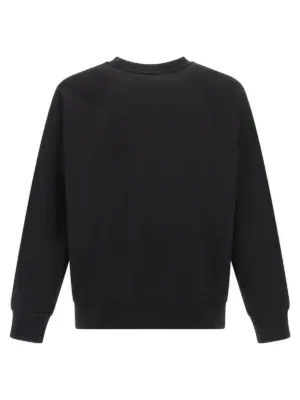 Logo embroidery sweatshirt OM00309KM0001P199 MAISON KITSUNE Black