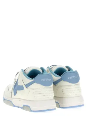 'Out of office' sneakers 89% bovine leather 11% recycled polyester OFF-WHITE Light Blue