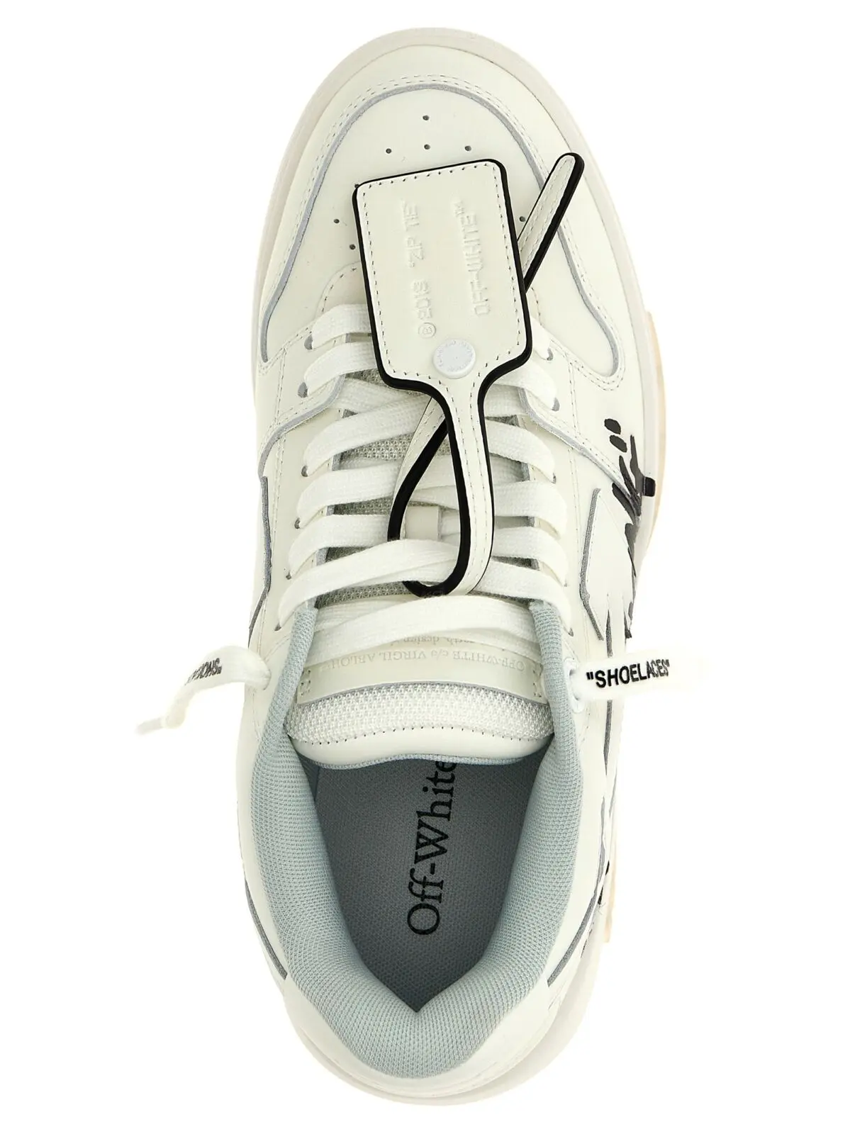 Кросівки Off-White Out Of Office Чорно-білі 5 'Out Of Office' sneakers Spring Summer 2025 OFF-WHITE White/Black