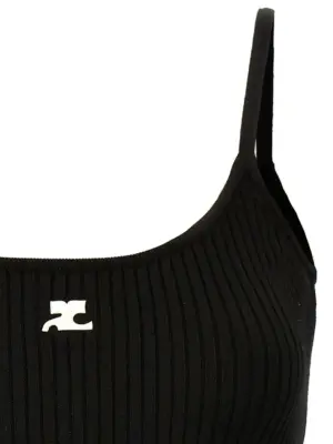 'Reedition' knit top Woman COURREGES Black