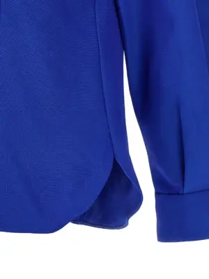 Viscose shirt 55% cotton 45% viscose CAROLINA HERRERA Blue