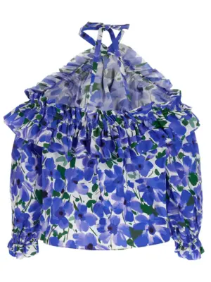 Floral top R2511N222MEC172 CAROLINA HERRERA Multicolor