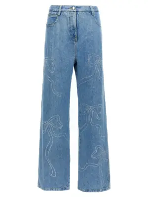 'Crystal ribbon hot fix' jeans MACH & MACH Light Blue