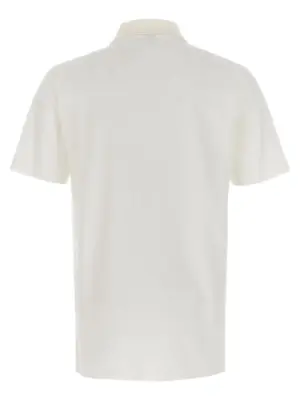 'Leather Tab' polo shirt R28JPS85001000 BERLUTI White
