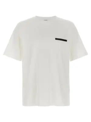 'Leather Tab' T-shirt BERLUTI White