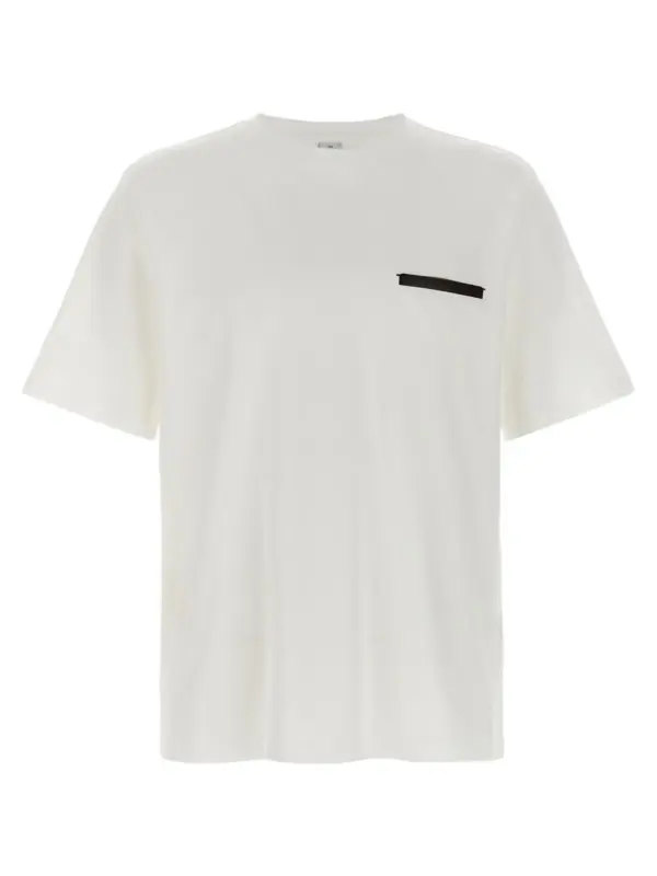 'Leather Tab' T-shirt BERLUTI White