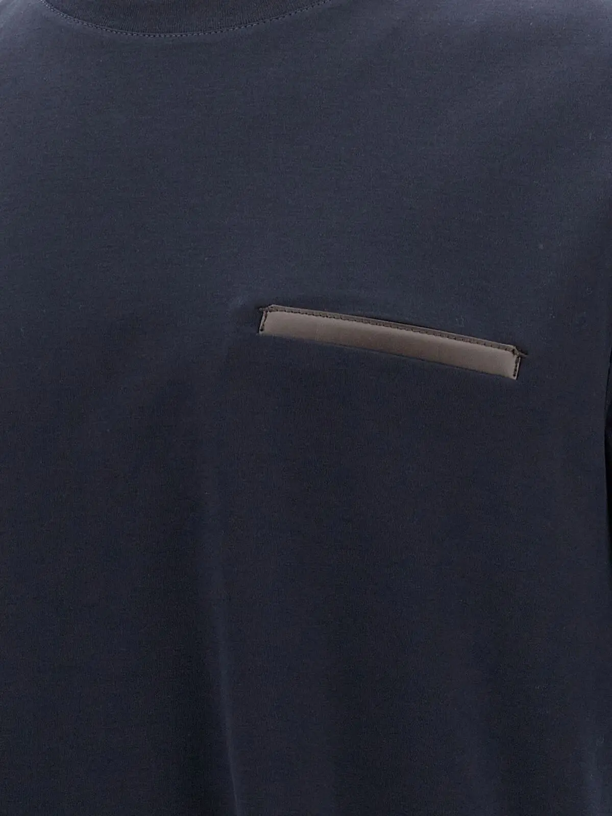 Футболка Berluti Leather Tab Синя 4 'Leather Tab' T-shirt 100% cotton BERLUTI Blue