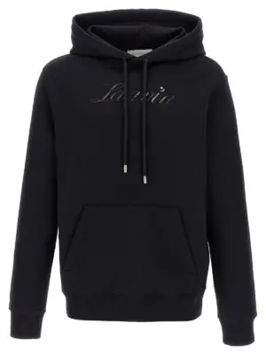 Logo hoodie LANVIN Black