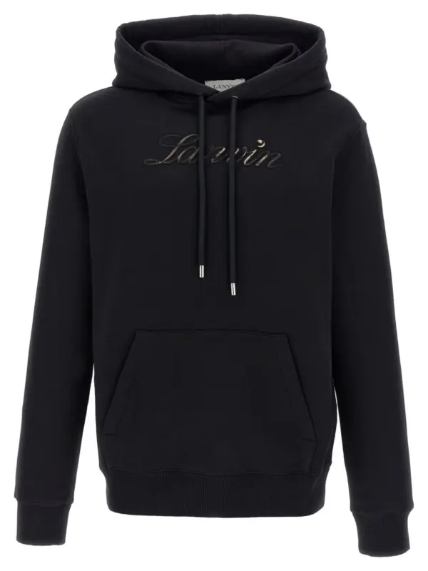 Logo hoodie LANVIN Black