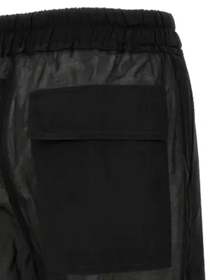 'Dietrich drawstring' pants 100% cotton RICK OWENS Black