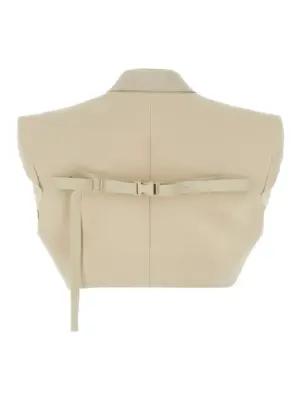 'Micro tatlin' vest RP01E7751WUT21 RICK OWENS Beige