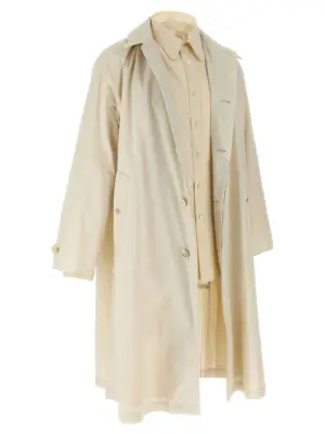 Layered trench coat Man MAISON MARGIELA Beige