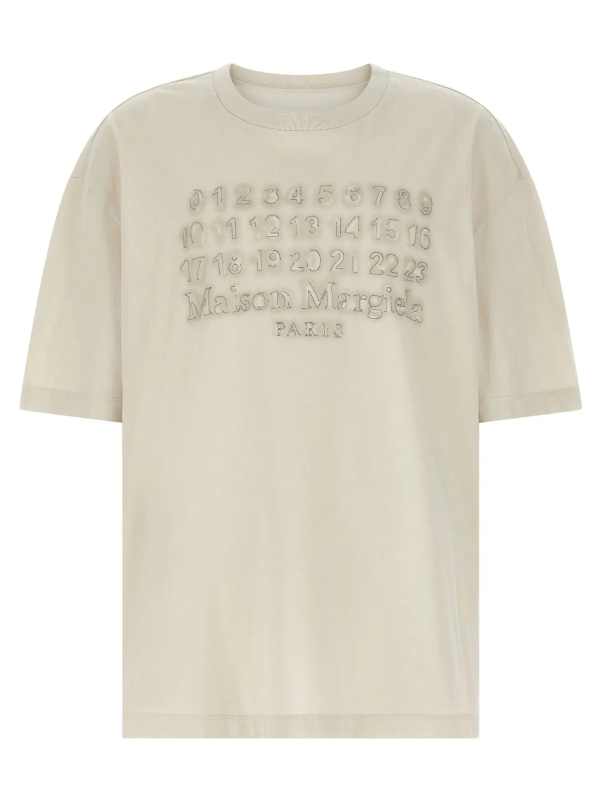 Футболка Maison Margiela з логотипом Бежева 1 Logo T-shirt MAISON MARGIELA Beige