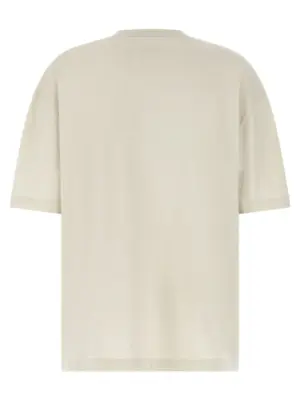 Logo T-shirt S50GC0705S24567103 MAISON MARGIELA Beige