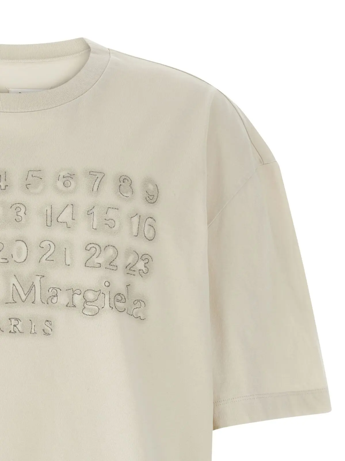 Футболка Maison Margiela з логотипом Бежева 3 Logo T-shirt Man MAISON MARGIELA Beige