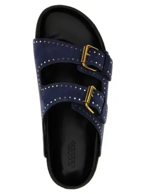 'Lenny' sandals 100% calfskin leather ISABEL MARANT Blue